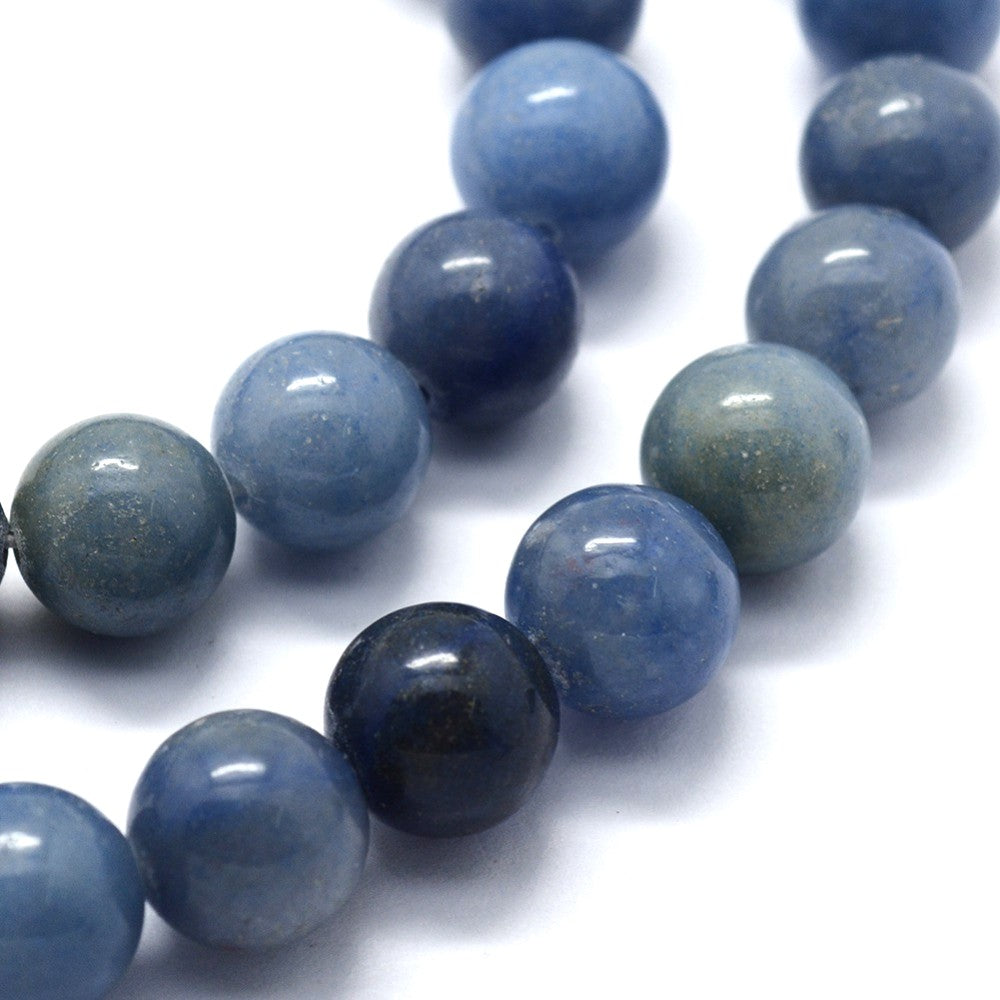 Blue Aventurine Beads Plain Round 4mm Strand Of 90+