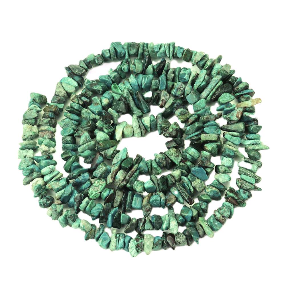 Green/Blue Chrysocolla Beads Chip 5-8mm Strand Of 200+