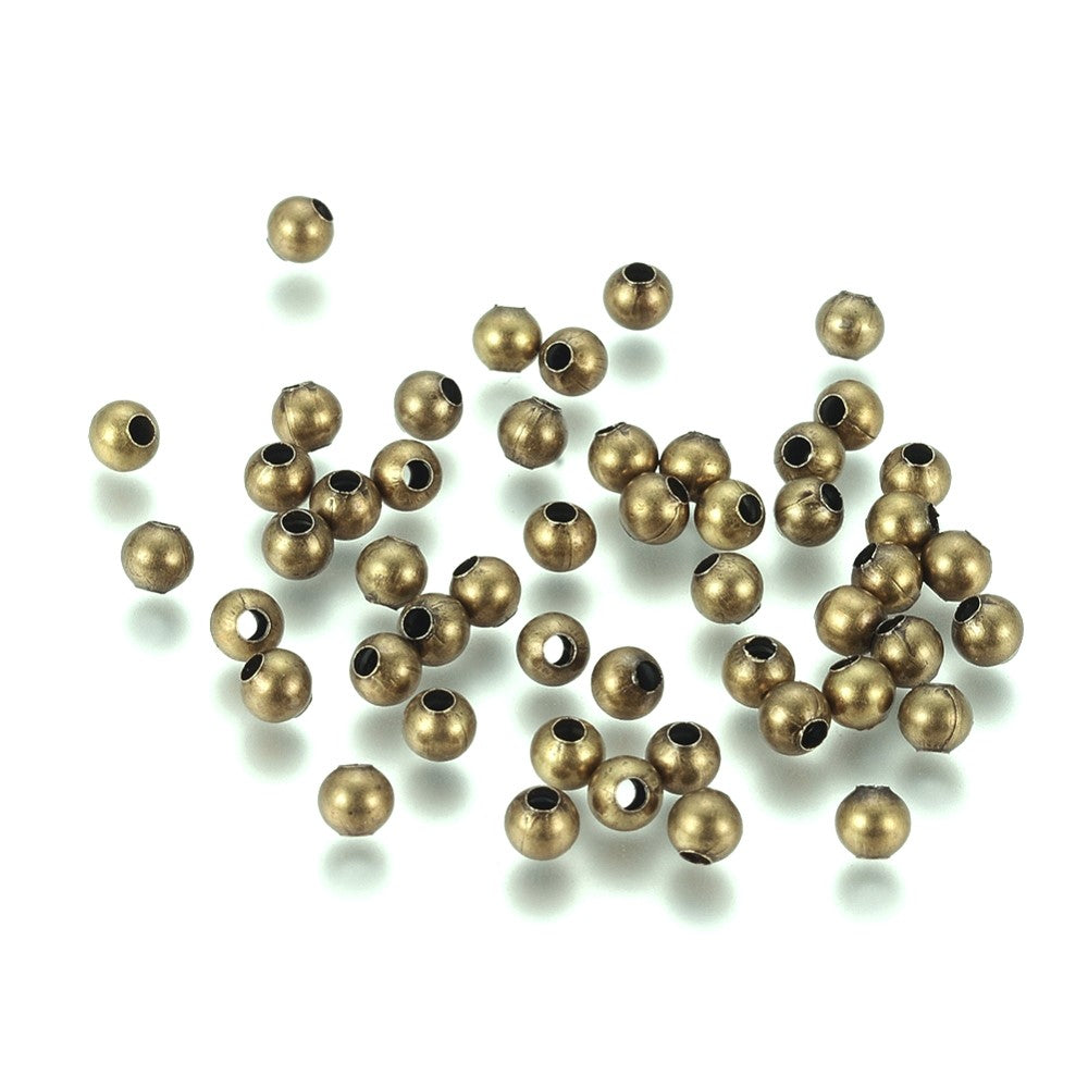 Antique Bronze Iron Beads Round Spacer 4mm Pack Of 400+