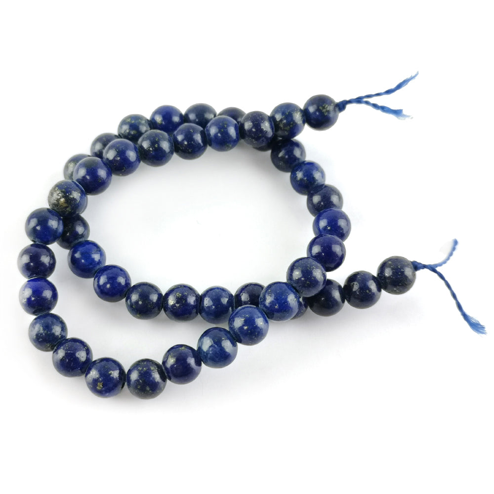 Blue Lapis Lazuli Beads Plain Round 4mm Strand Of 40+