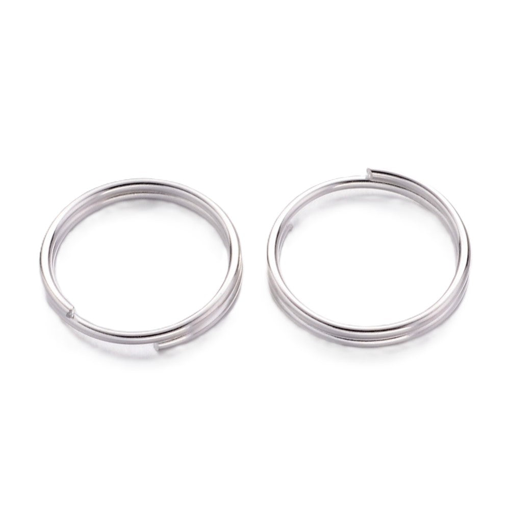 Iron Split Rings Silver Round 1x10mm Pack Of 200+