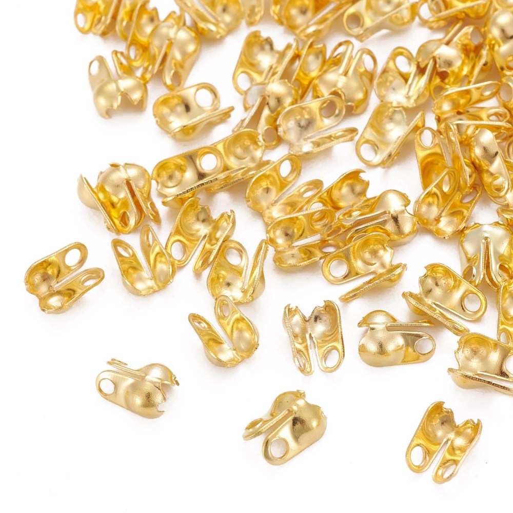 Iron Callottes Golden Clamshell 3mm Pack Of 225+