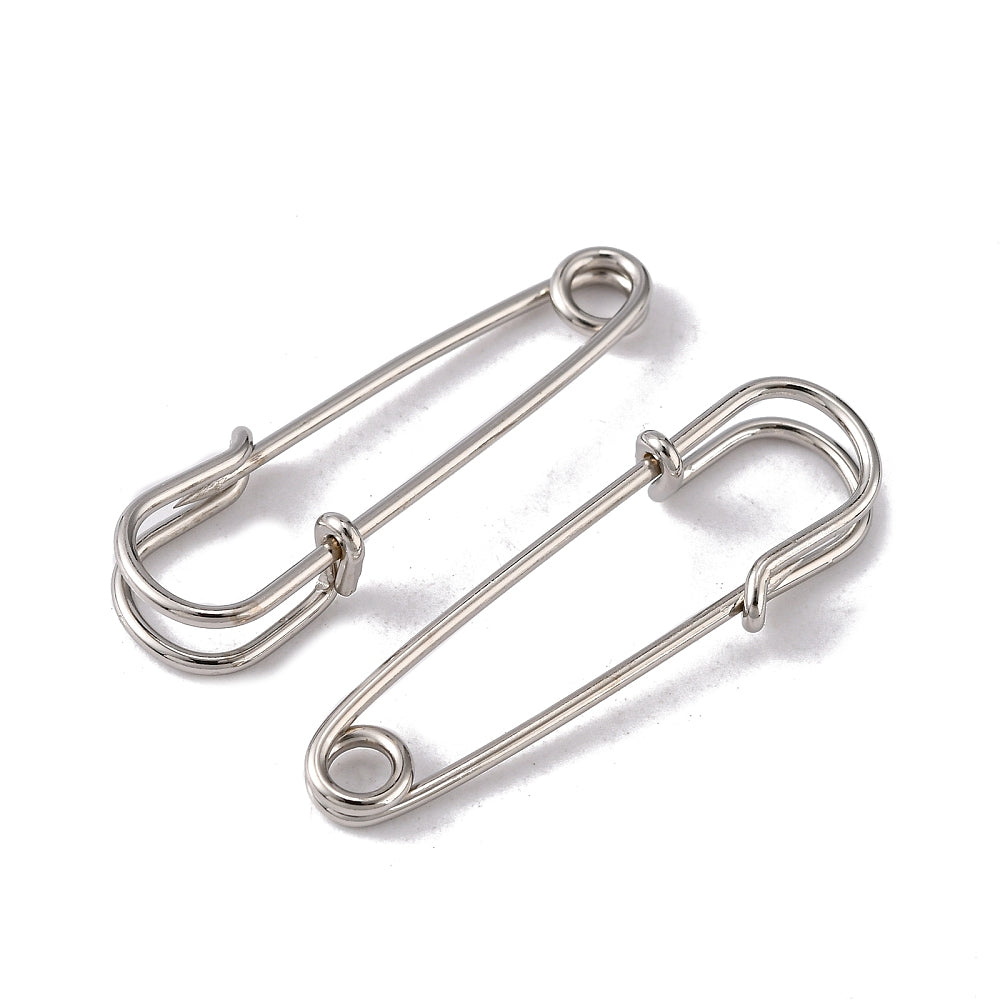 Iron Kilt Pins Antique Silver 40mm Pack Of 10