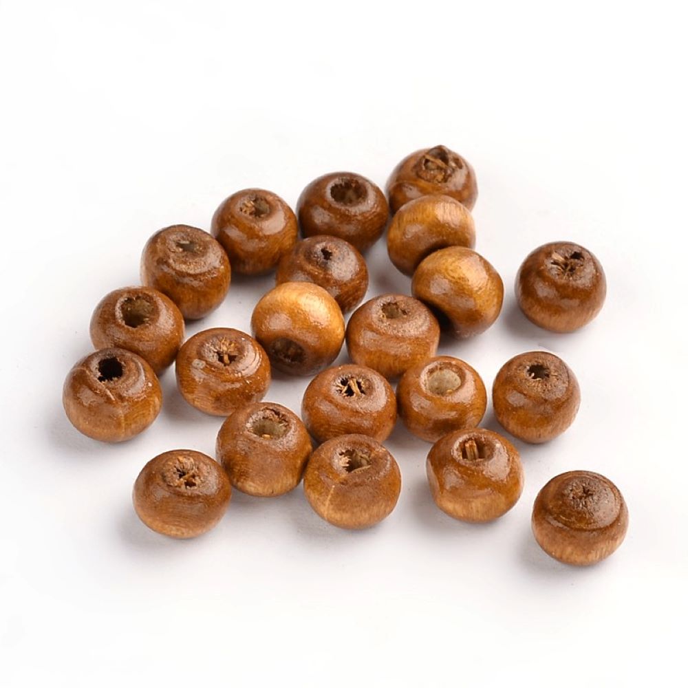 Brown Wood Beads Plain Rondelle 4x6mm Pack Of 500+