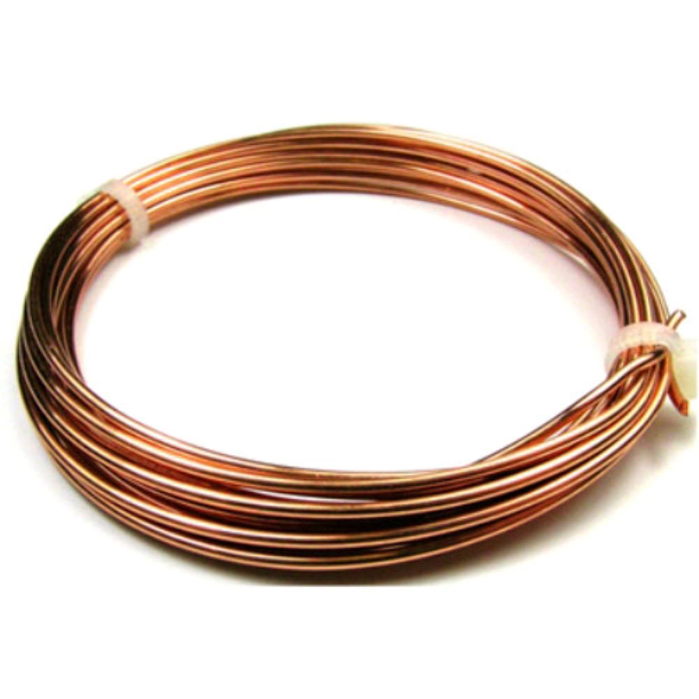 Copper Craft Wire Unplated Anti Tarnish 4M Coil 1mm Thick