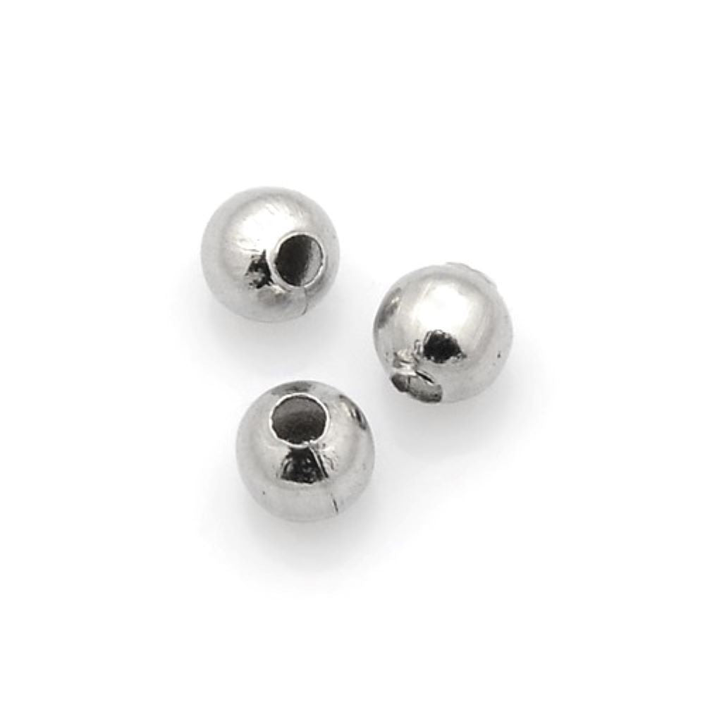 Silver 316 Stainless Steel Beads Round Spacer 4mm Pack Of 50+