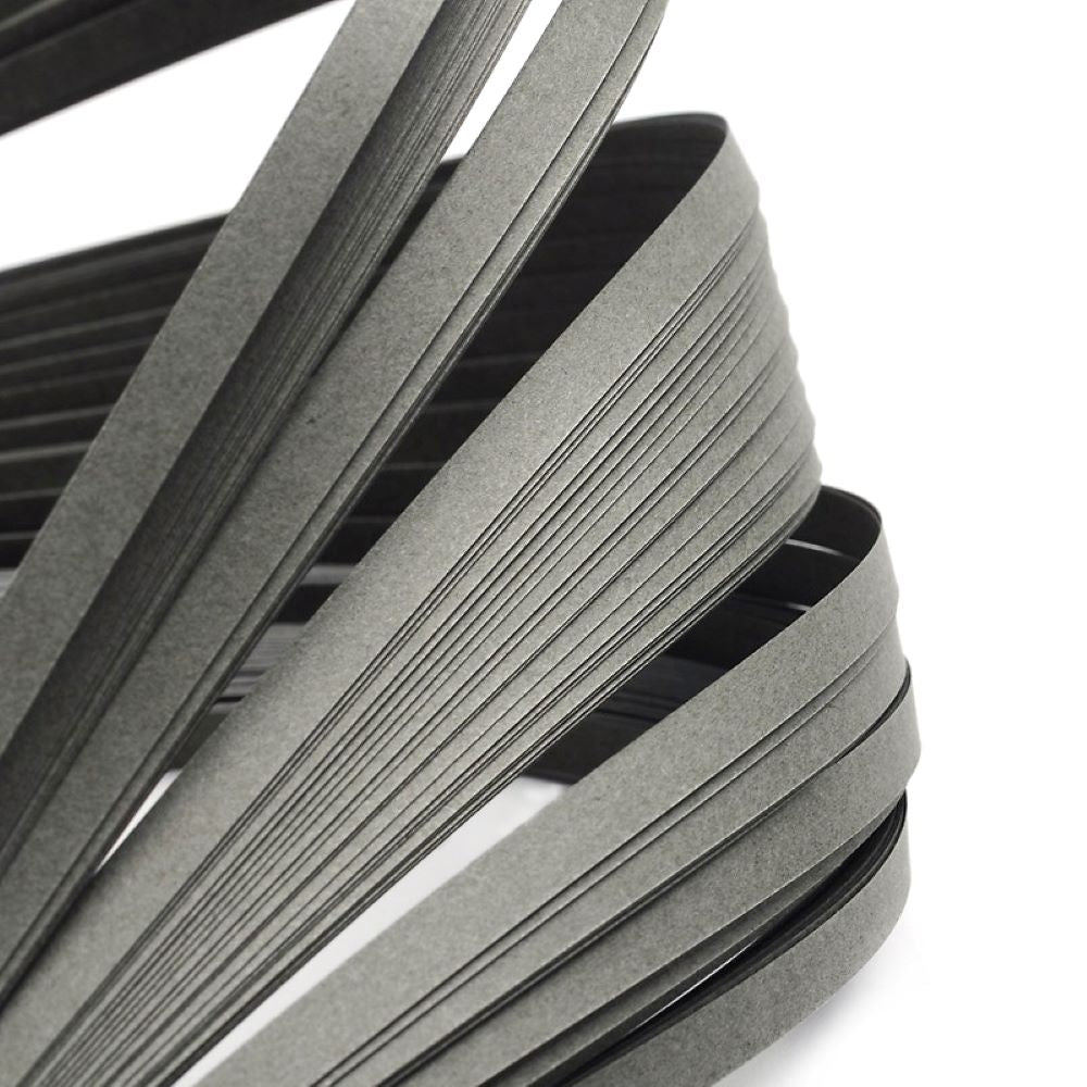 Paper Quilling Strips Grey 53cm Long x 5mm Wide Pack Of 110+