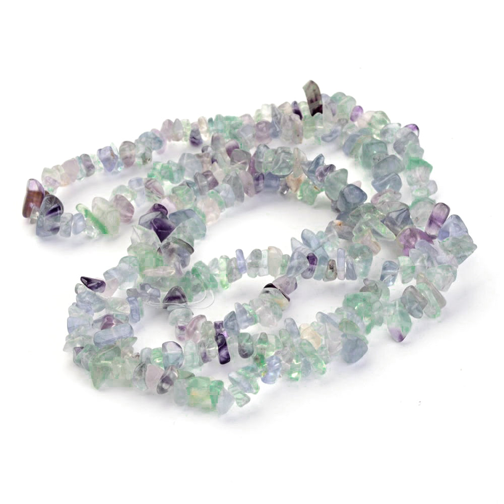 Green/Purple Fluorite Beads Chip Approx 6-12mm Long Strand Of 150+