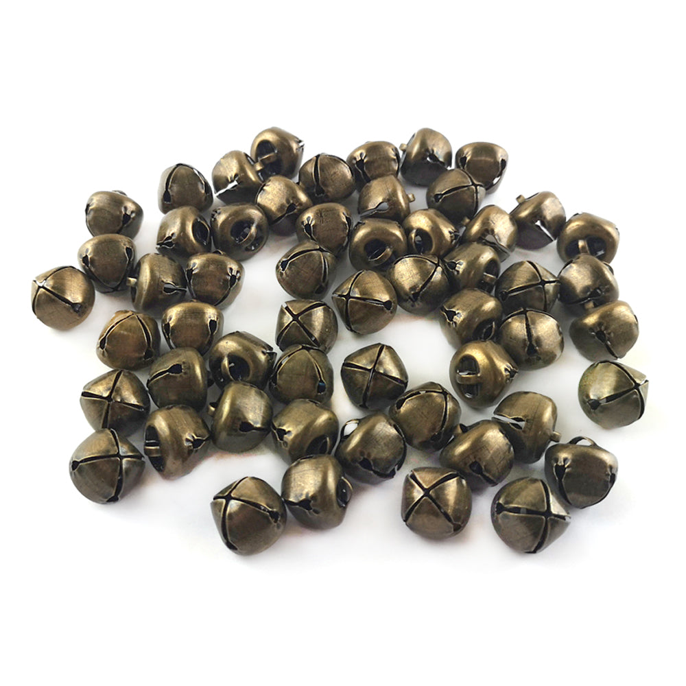 Iron Christmas Jingle Bell Charms Antique Bronze 12.5mm Pack Of 50+