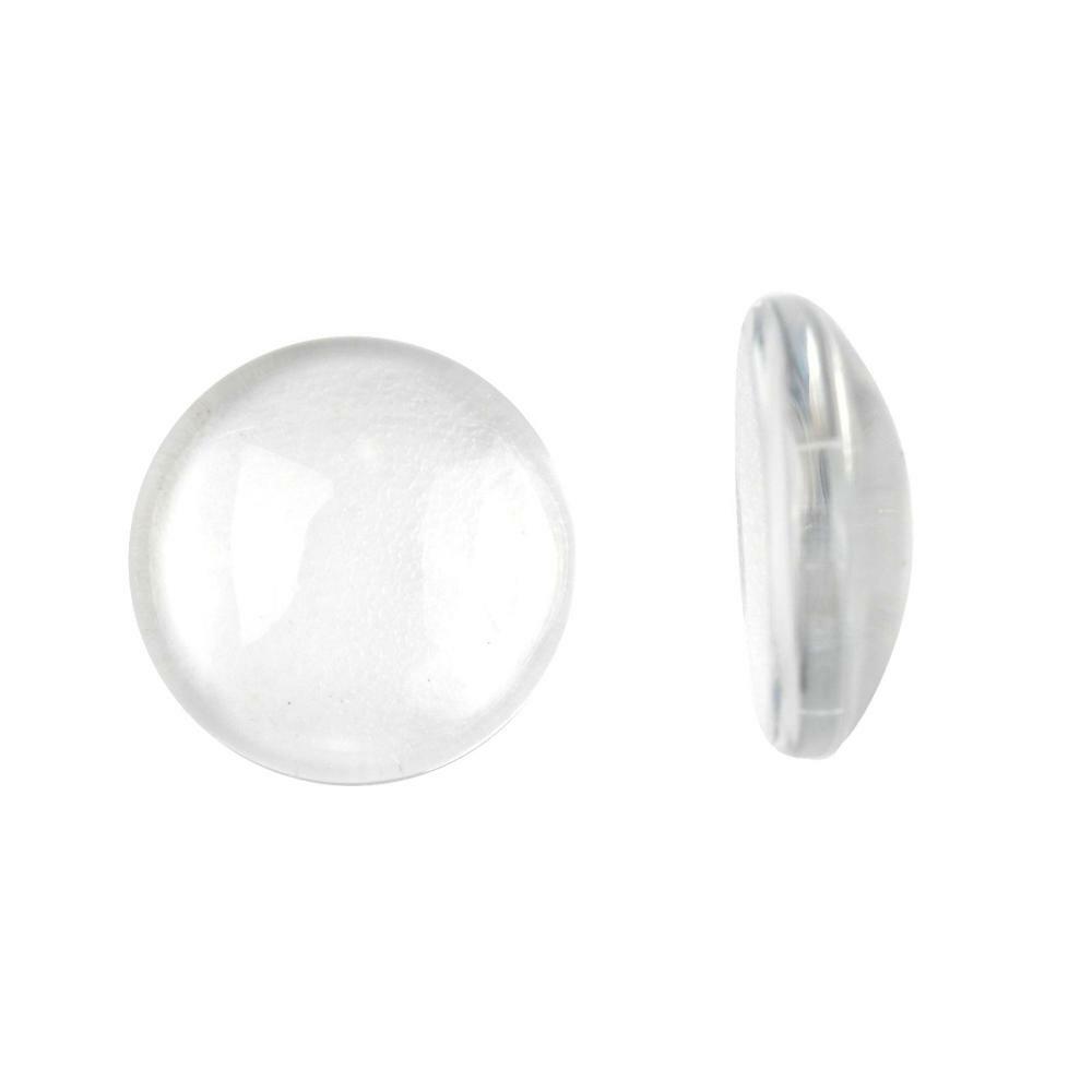 Glass Cabochons Clear Coin Calibrated 12mm Pack Of 30-0