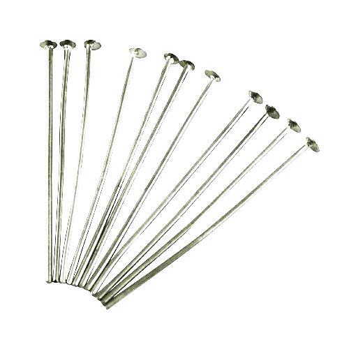 Iron Flat Head Pins Antique Silver 0.7x45mm Pack Of 200+-0