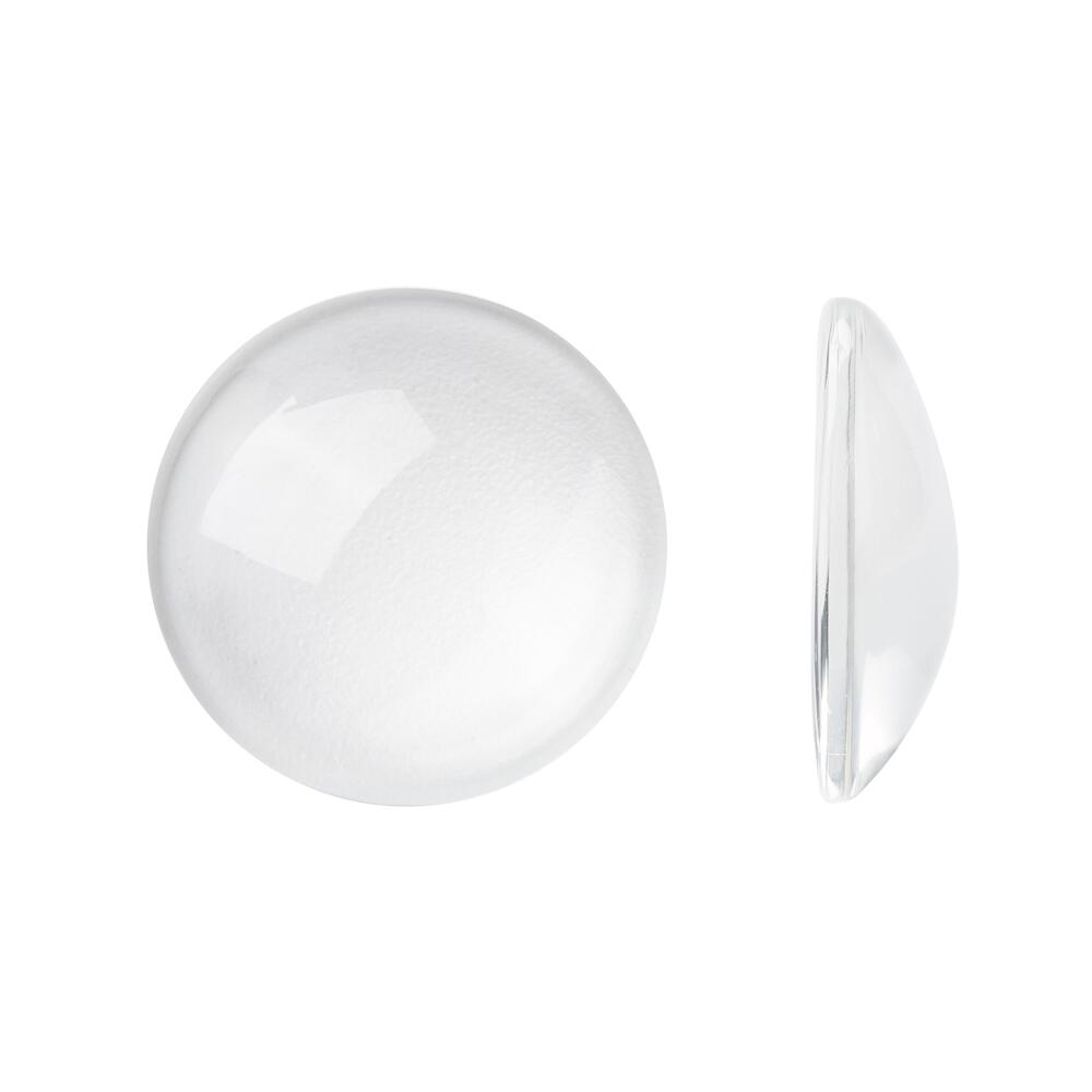 Glass Cabochons Clear Coin Calibrated 20mm Pack Of 20-0