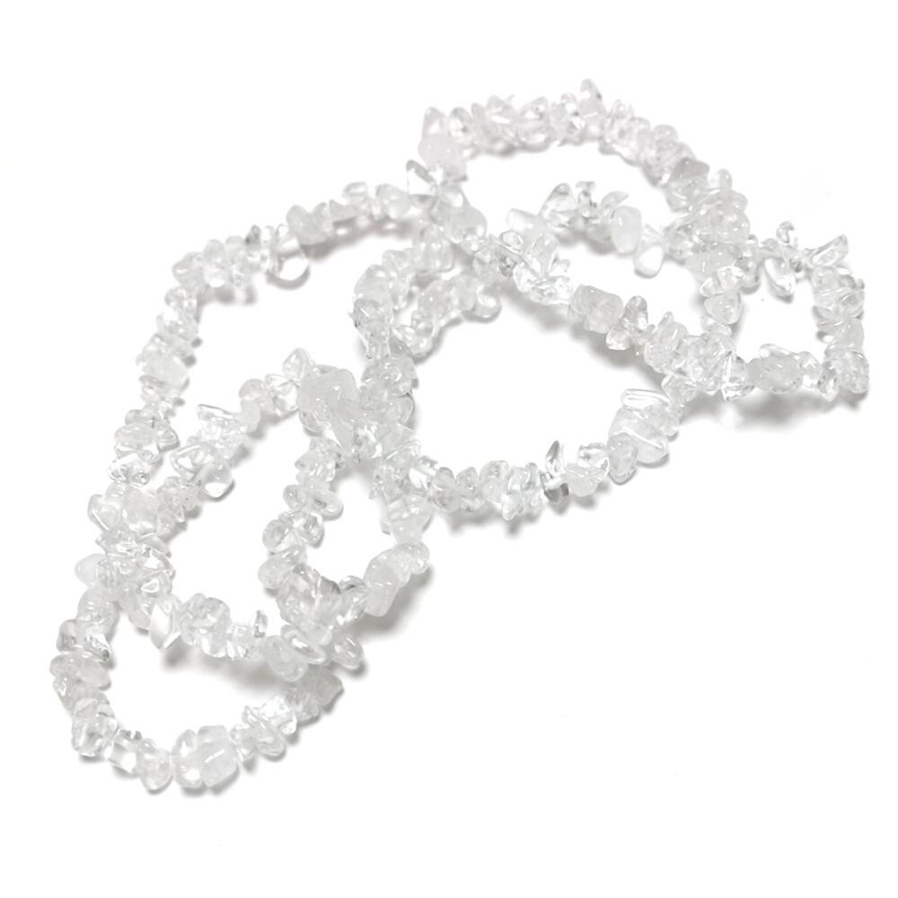 Clear Rock Crystal Beads Chip 5-8mm Long Strand Of 200+-0
