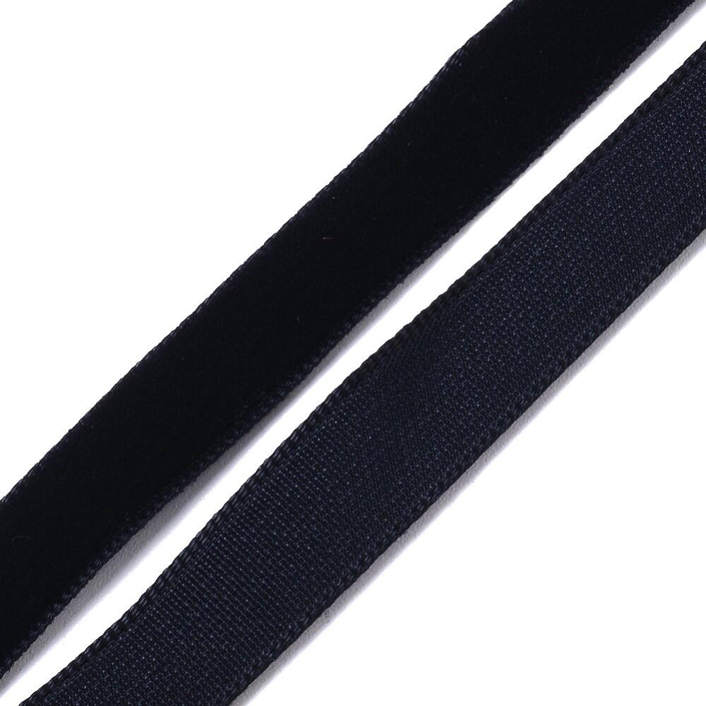A 5 metre length of velvet ribbon, black in colour, 3mm in width, continuous length