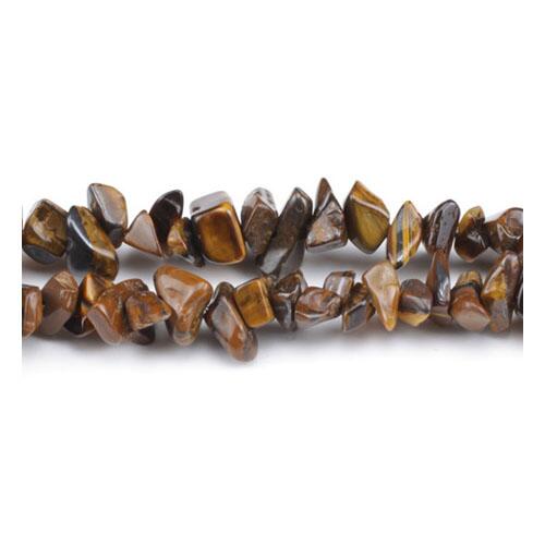 Yellow/Brown Tiger Eye Beads Chip 5-8mm Long Strand Of 200+-0