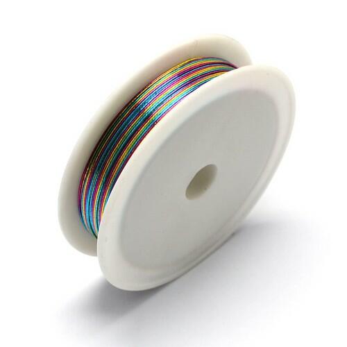 Iron Craft Wire Rainbow Enamelled 20M Spool 0.3mm Thick-0