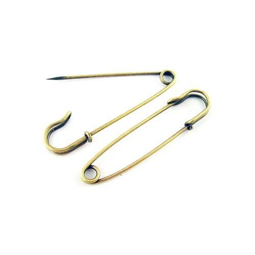 A pack of 5 iron kilt pins, antique bronze in colour, 70mm in size