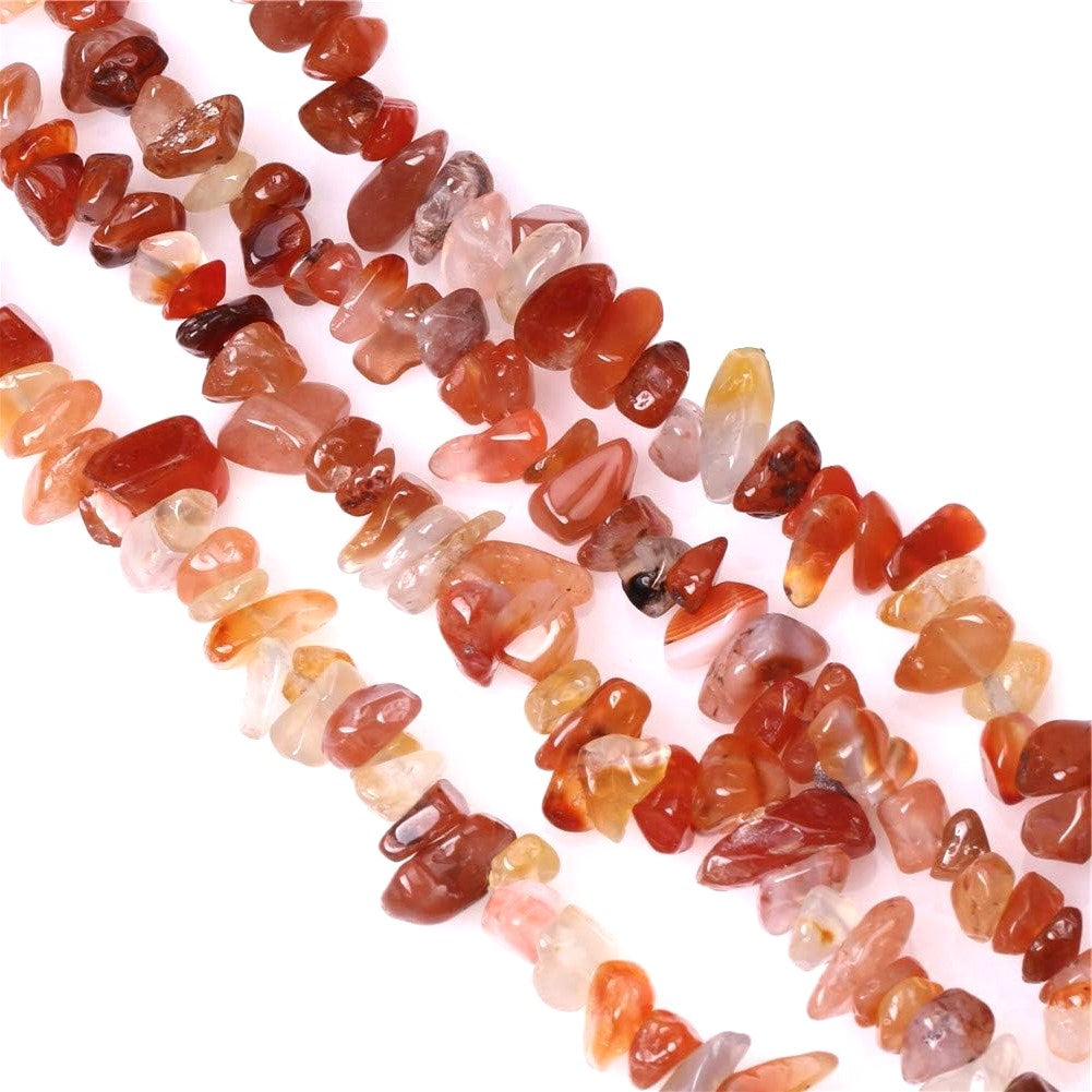 Red Chalcedony Beads Chip 4-6mm Strand Of 200+