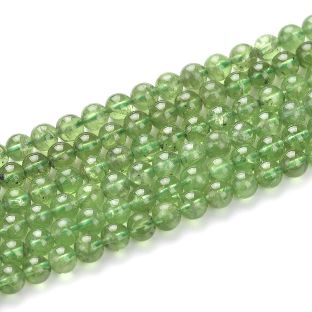 Green Peridot Beads Plain Round 3.5mm Strand Of 100+