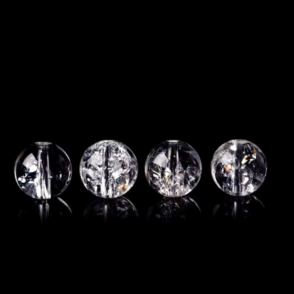 Clear Azeztulite Beads Plain Round 8mm Pack Of 8