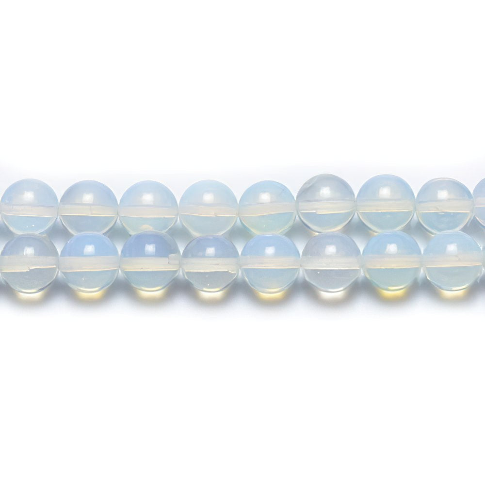 Clear Opalite Beads Plain Round 6mm Strand Of 64+