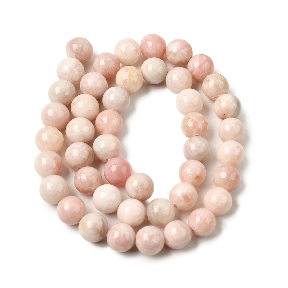 Pink Opal Beads Plain Round 7-8mm Strand Of 45+