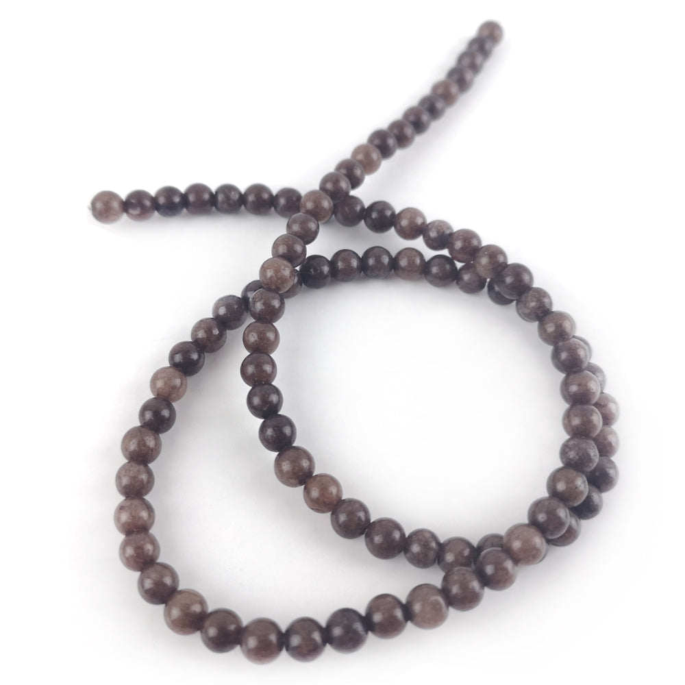 Purple Aventurine Beads Plain Round 4mm Strand Of 90+