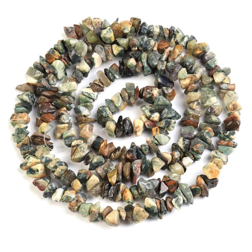 Mixed Colour Ocean Jasper Beads Chip 5-8mm Strand Of 200+