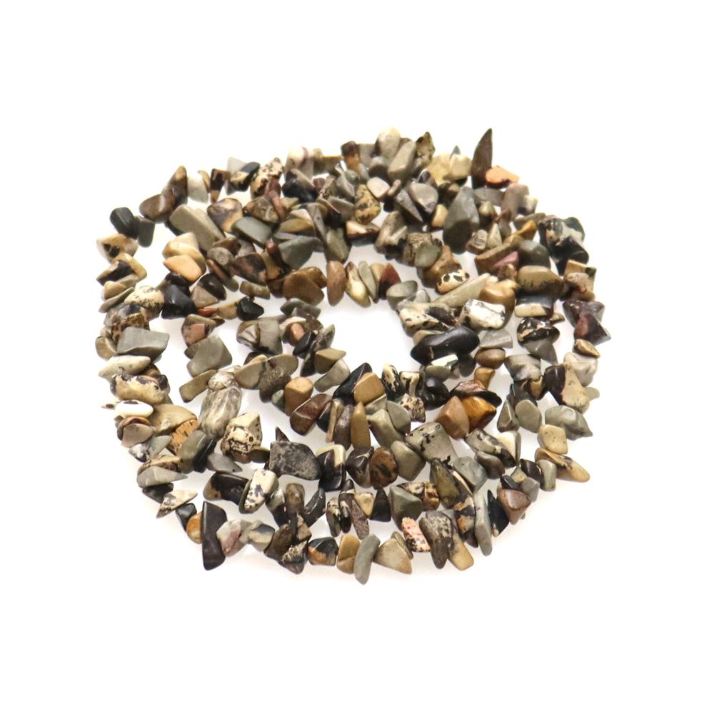 Brown/Mixed Coffee Bean Jasper Beads Chip 5-8mm Strand Of 200+
