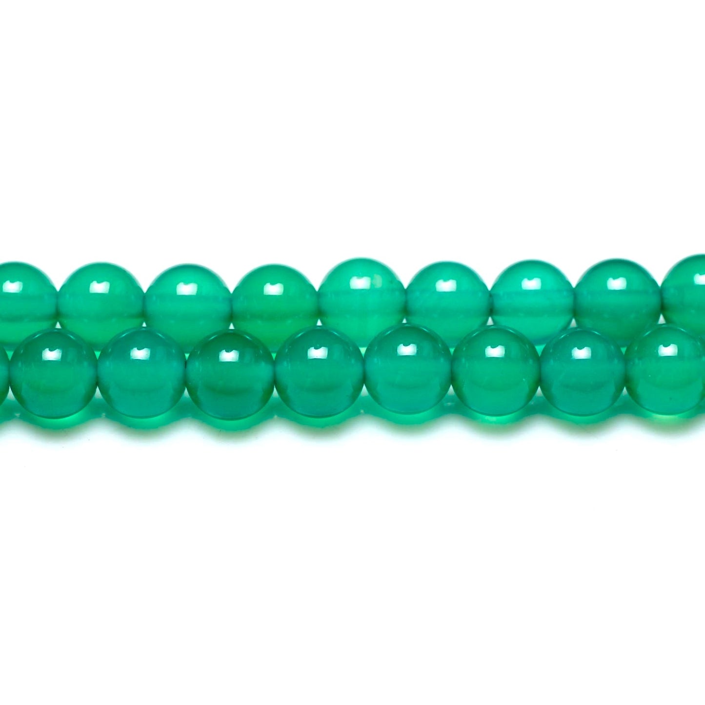 Green Onyx Beads Plain Round 4mm Strand Of 89+