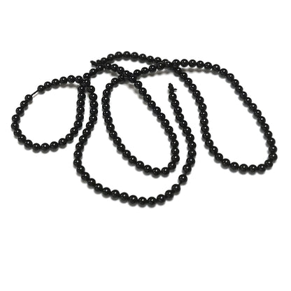 Black Onyx 2-14mm smooth round beads 16 length full strand Black Onyx 2-14mm smooth round beads 16 length full strand