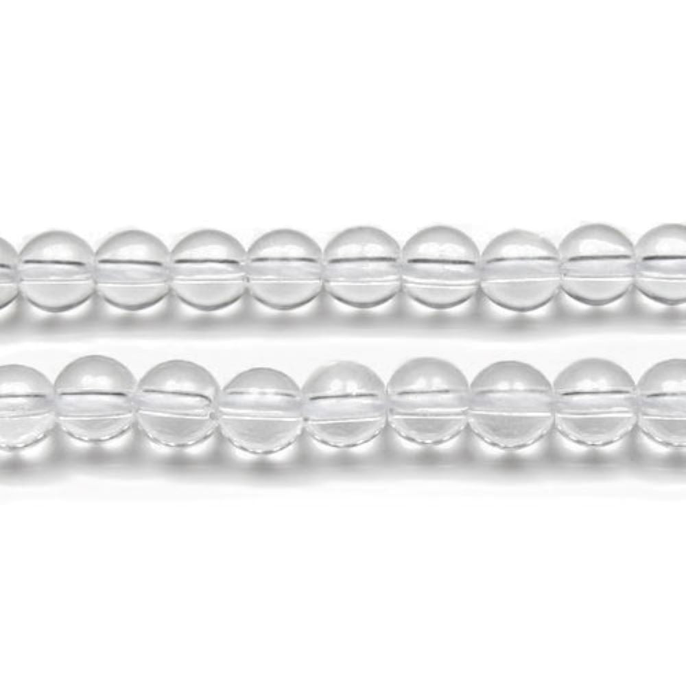 Clear Rock Crystal Beads Plain Round 1.5mm Strand Of 180+