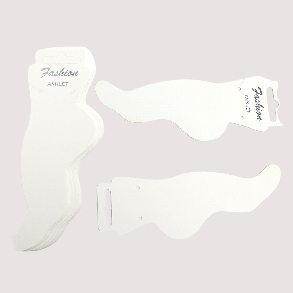 Card Anklet Display Card Off White 50x155mm Pack Of 20