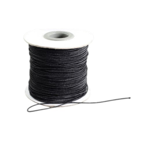 Elastic String Cord Black 10M Continuous Length 1mm Thick 