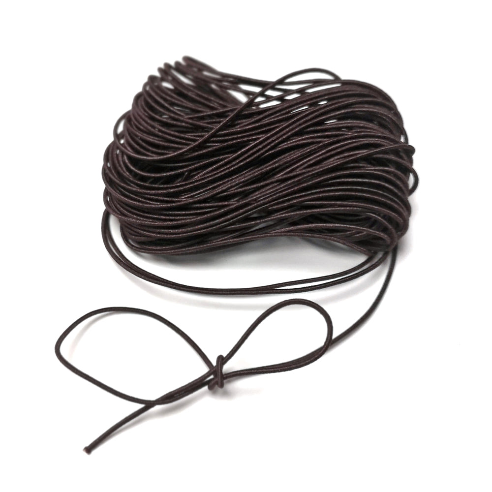 Elastic String Cord Brown 10M Continuous Length 0.8mm Thick 