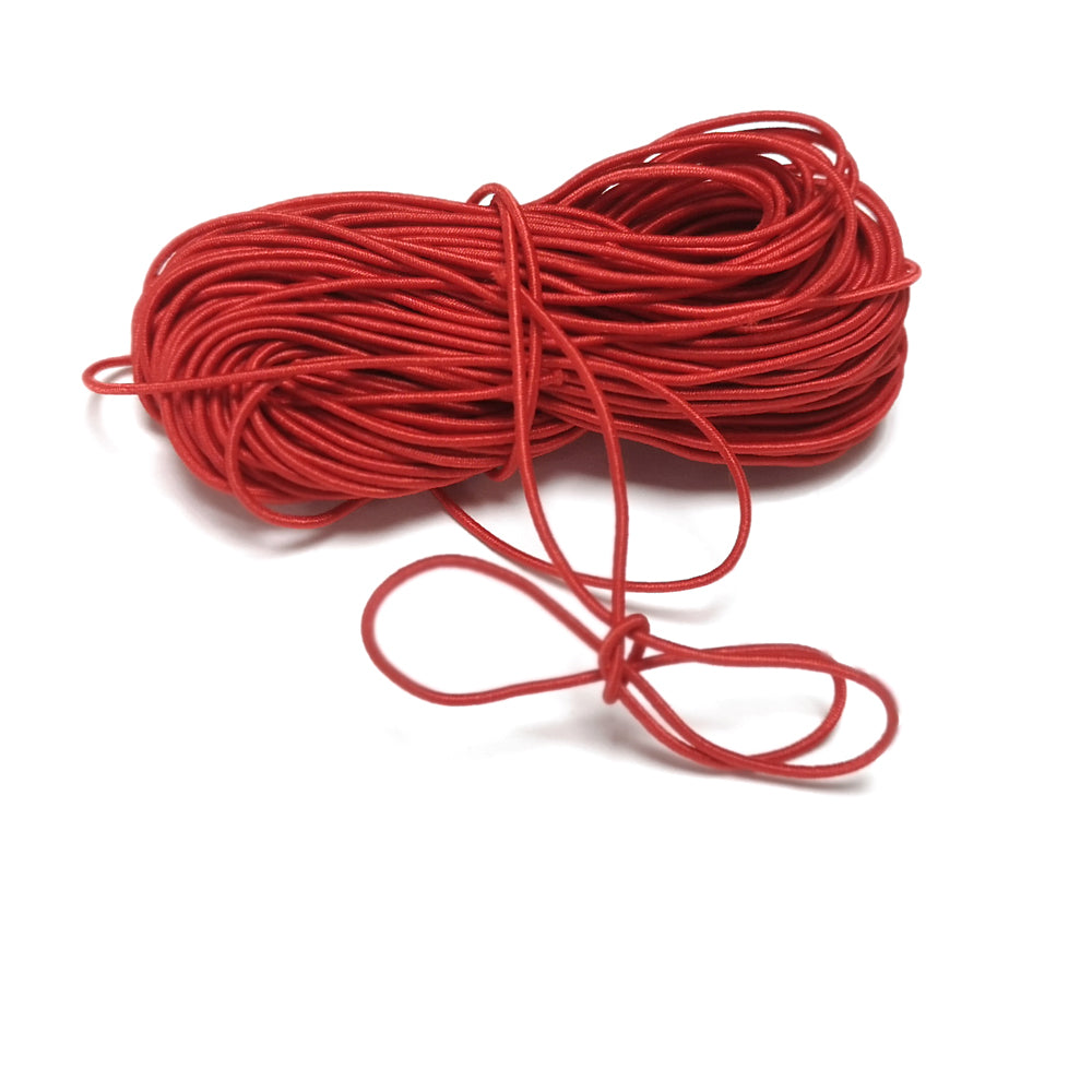 Elastic String Cord Red 10M Continuous Length 0.8mm Thick 