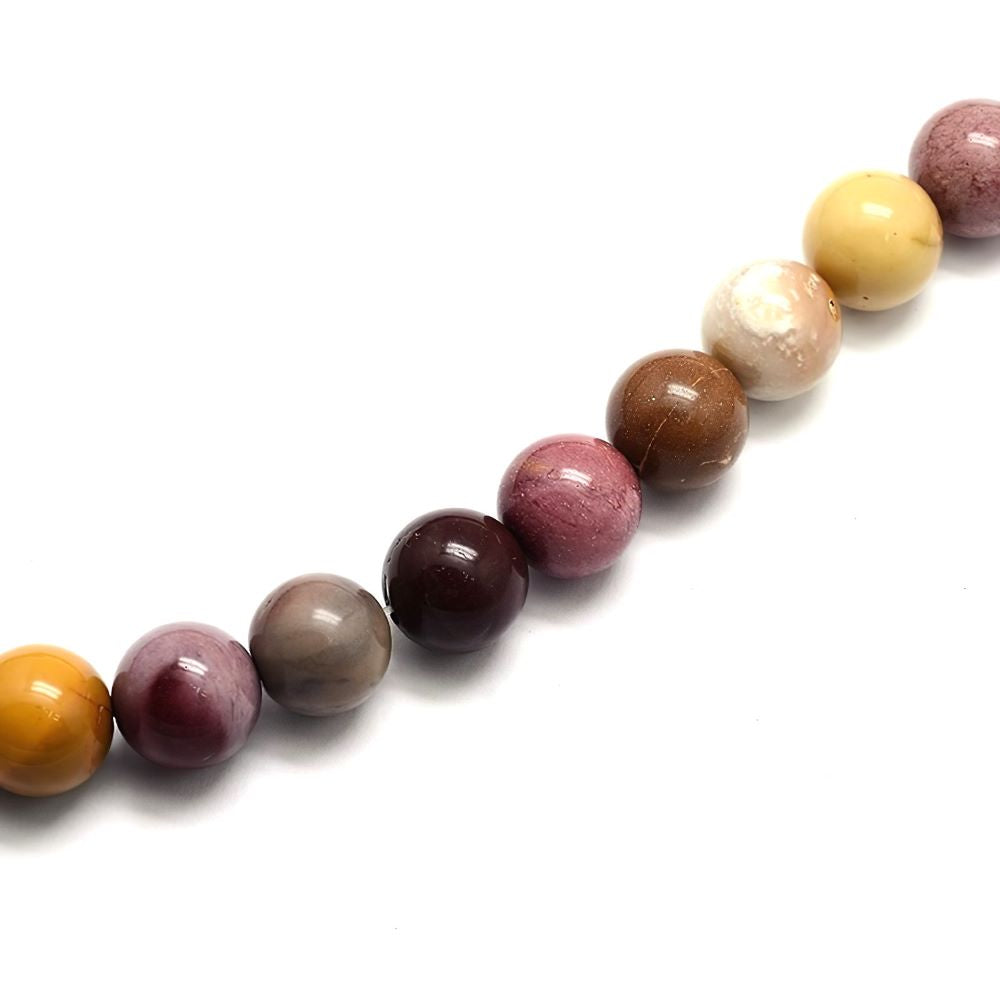 Multicolour Mookaite Beads Plain Round 6mm Strand Of 55+