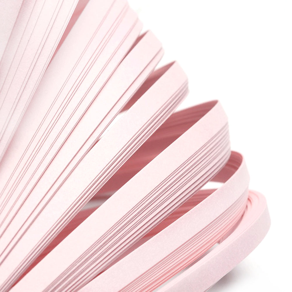 Paper Quilling Strips Pale Pink 53cm Long x 5mm Wide Pack Of 110+