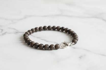 Coffee Jasper 6mm Finished Bracelet