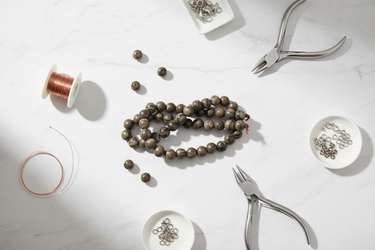Coffee Jasper Flat Lay