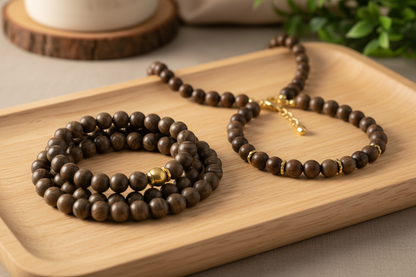 Coffee Jasper Styled with Jewellery