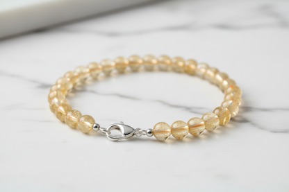 Golden Citrine Finished Bracelet Regenerated