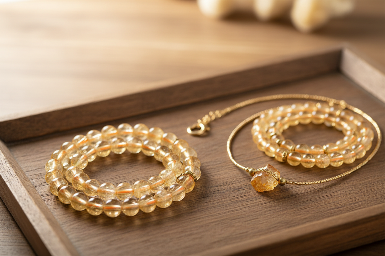 Golden Citrine Styled with Jewellery