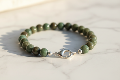 Prase Bead Finished Bracelet
