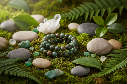 Prase Beads Natural Backdrop