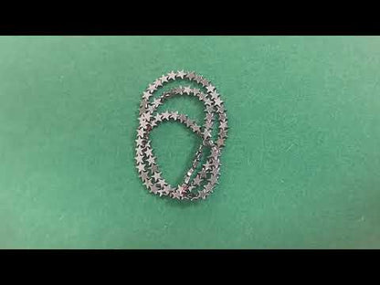 Grey Hematite (Non Magnetic) Beads Flat Star 6mm Strand Of 65+