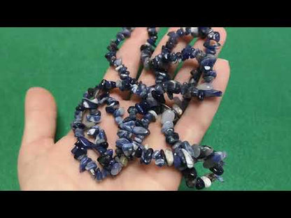 Blue Sodalite Beads Chip 5-8mm Long Strand Of 200+