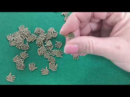 Metal Alloy Hand Made Charms Steampunk Antique Bronze 12mm Pack Of 50+