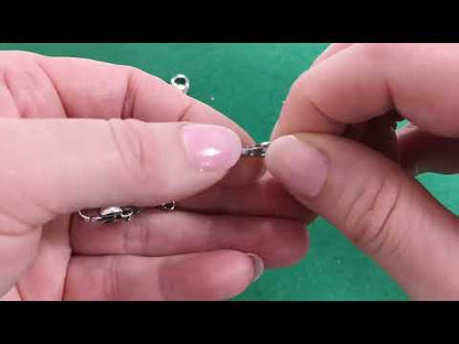 A pack of 20 stainless steel lobster clasps, silver in colour, 9x15mm in size