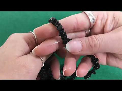 Black Obsidian Beads Chip Approx 5-15mm Long Strand Of 220+